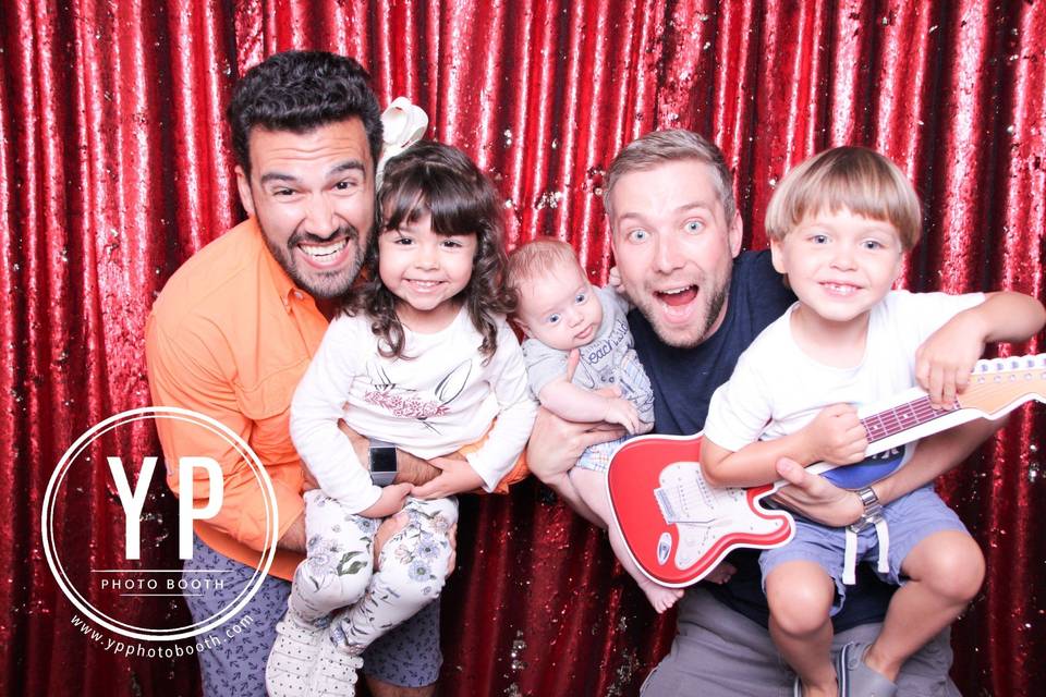 Red Backdrop Photo Booth