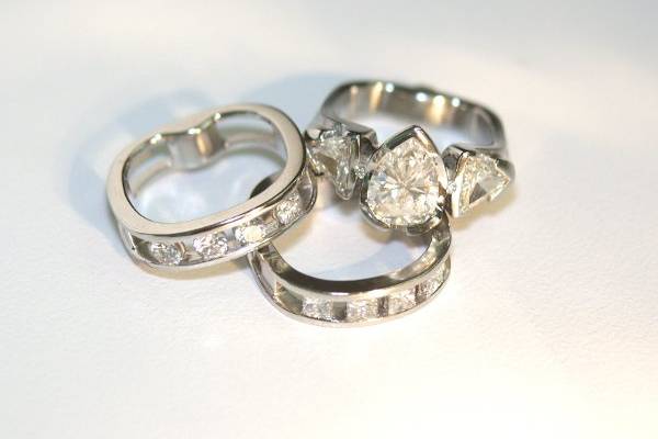 Engagement and wedding rings designed and hand crafted by Eve J Alfille Gallery and Studio.