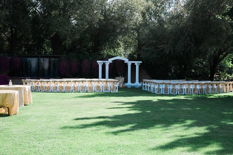 Outdoor wedding venue