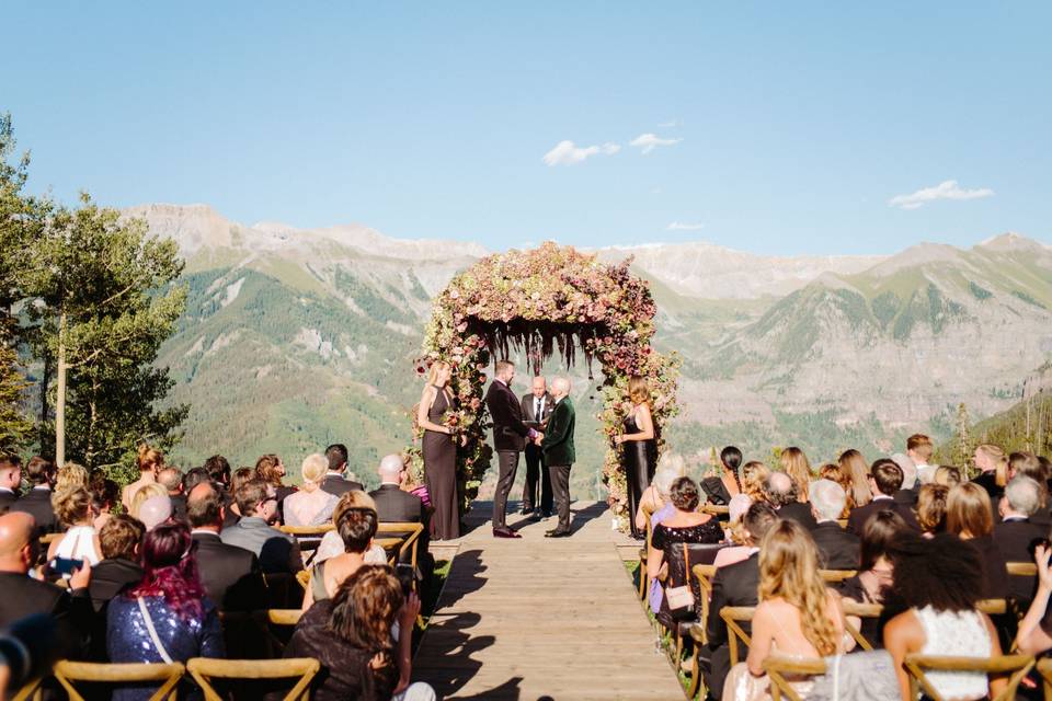 San Sophia Overlook wedding ceremony- Francis Sylvest