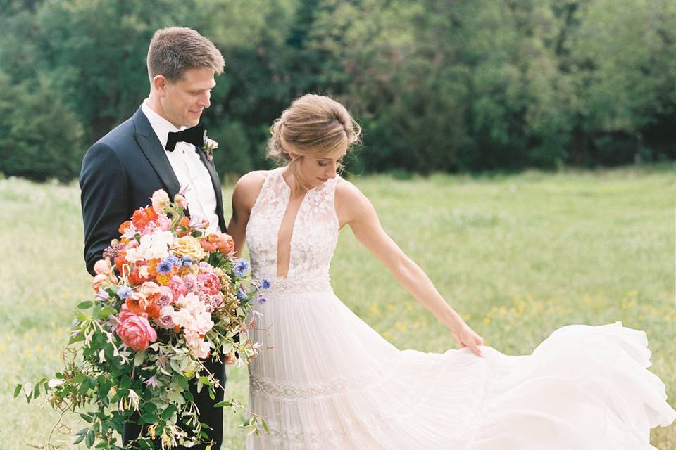 Colorful Farm-to-Table Wedding