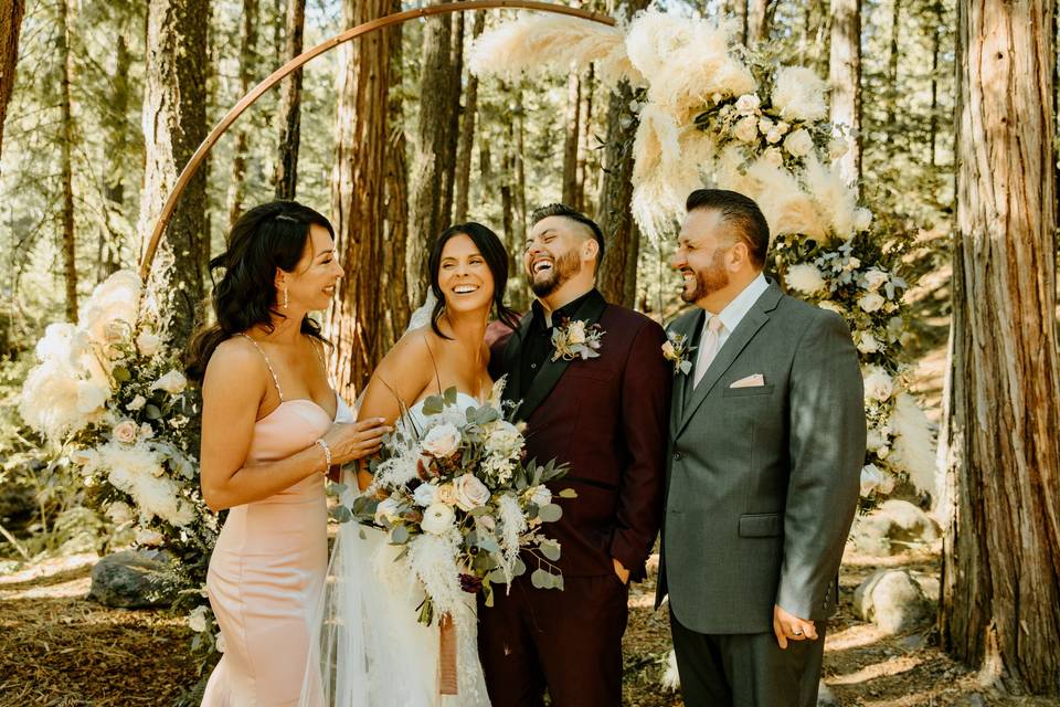 Bouquet With Antique Door