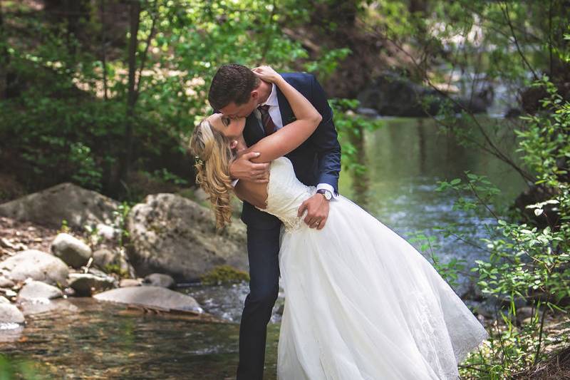 Wedding aisle in the forest