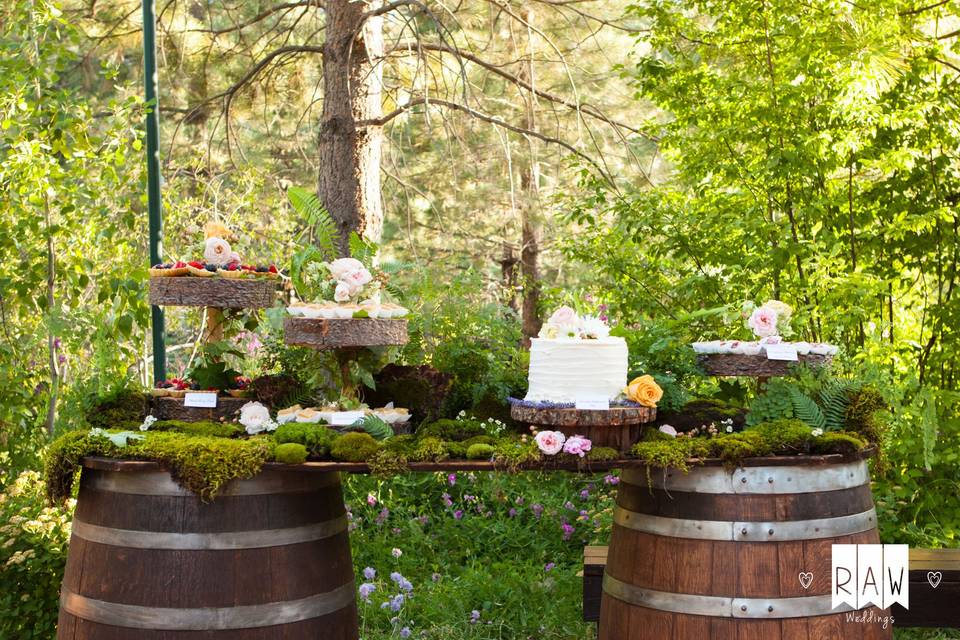 Cake and desserts twenty mile house wedding venue graeagle california