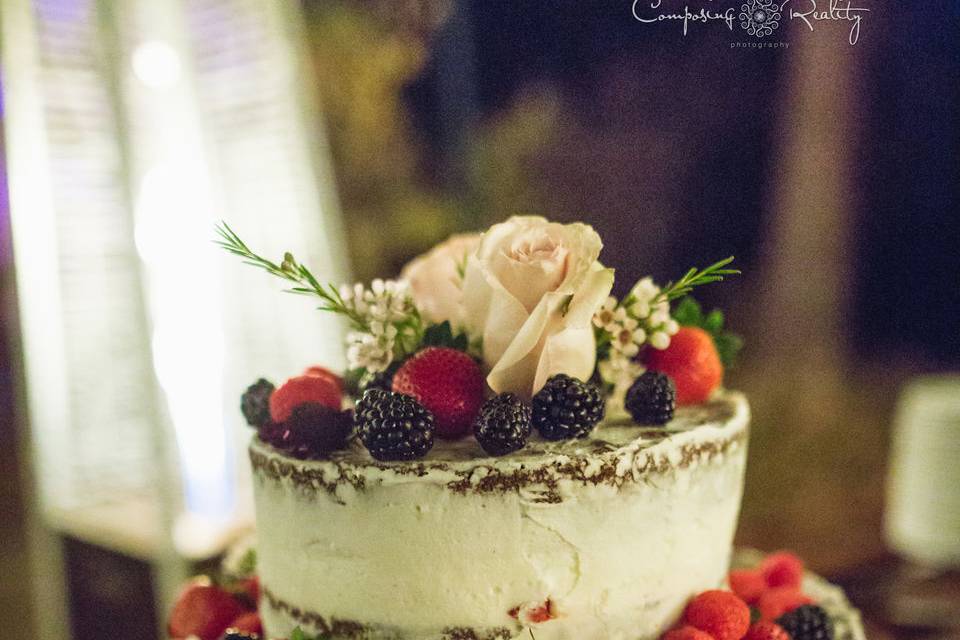 Organic wedding cake twenty mile house wedding northern california