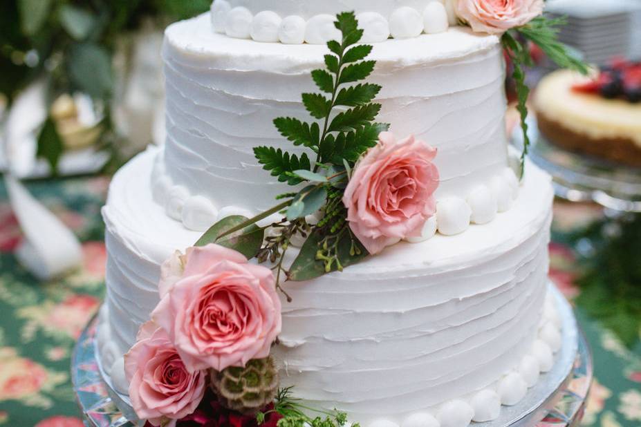 Organic spring wedding cake twenty mile house wedding northern california