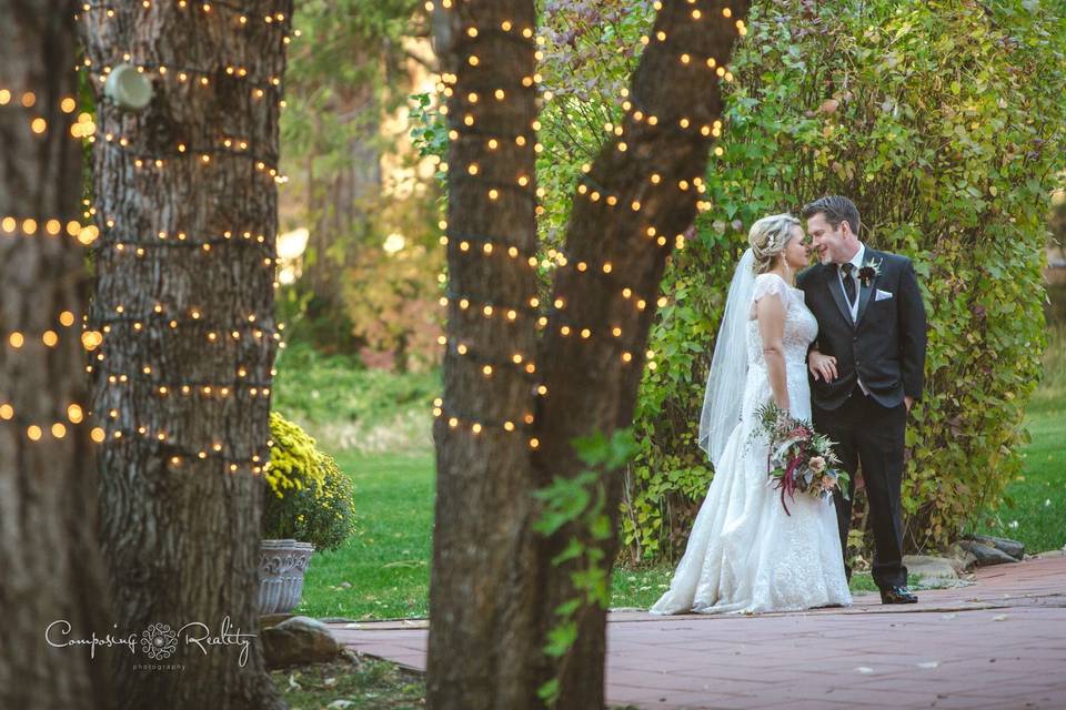 Reception lights twenty mile house wedding venue tahoe/reno