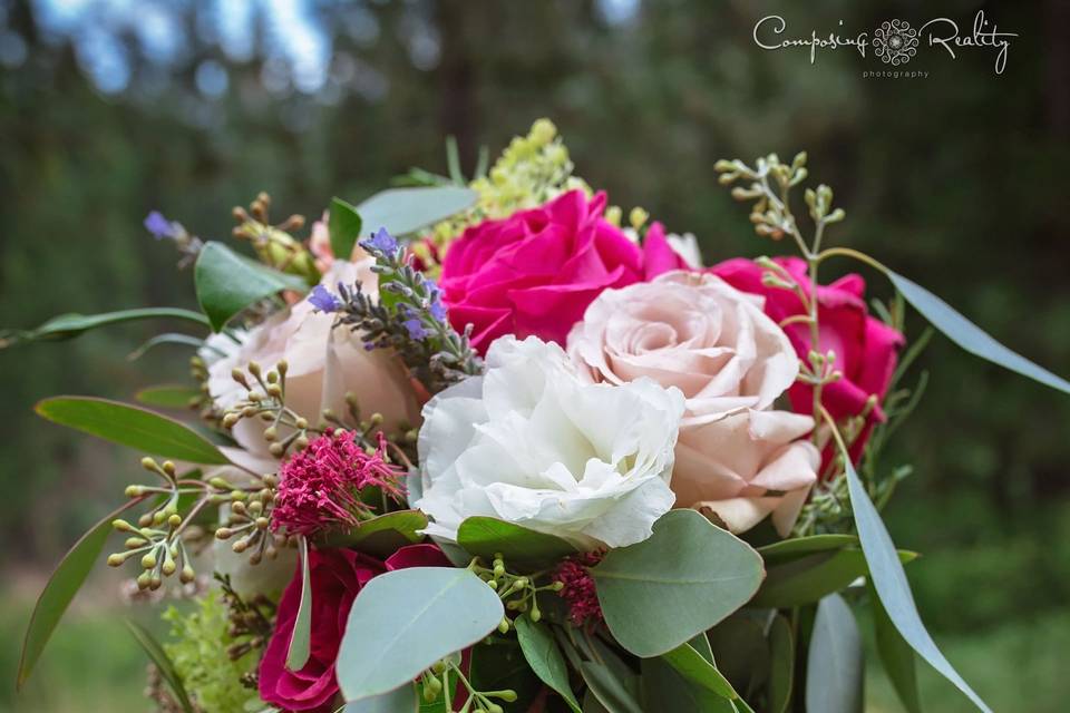 Bridal bouquet twenty mile house wedding venue graeagle california