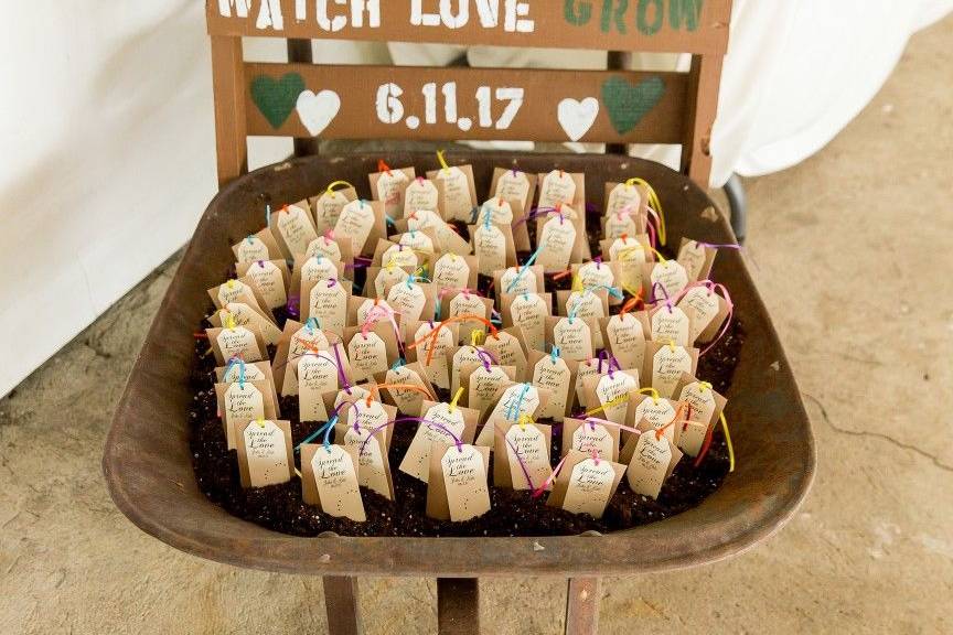 Wedding favors twenty mile house wedding venue tahoe/reno