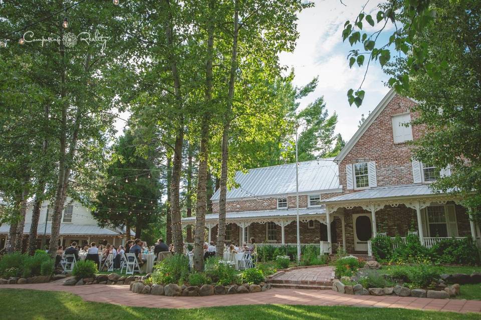 Forest ceremony twenty mile house wedding venue northern california