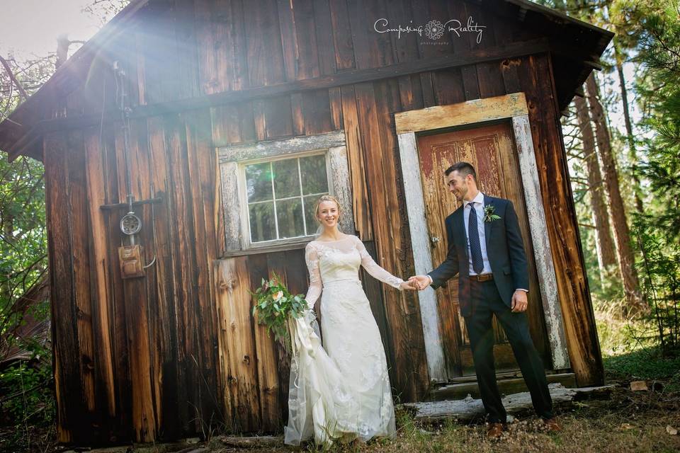 Historic miner's cabin twenty mile house wedding venue northern california