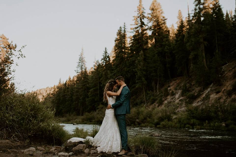 Petal lined ceremony