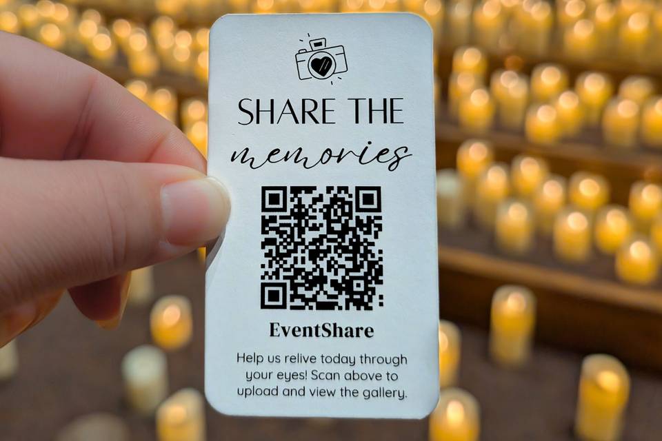 Print tiny cards for guests