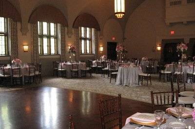 Indoor wedding reception