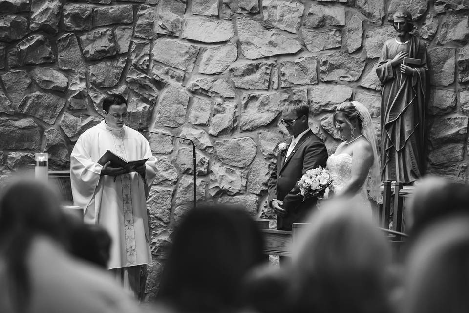 Ceremony of Irish wedding