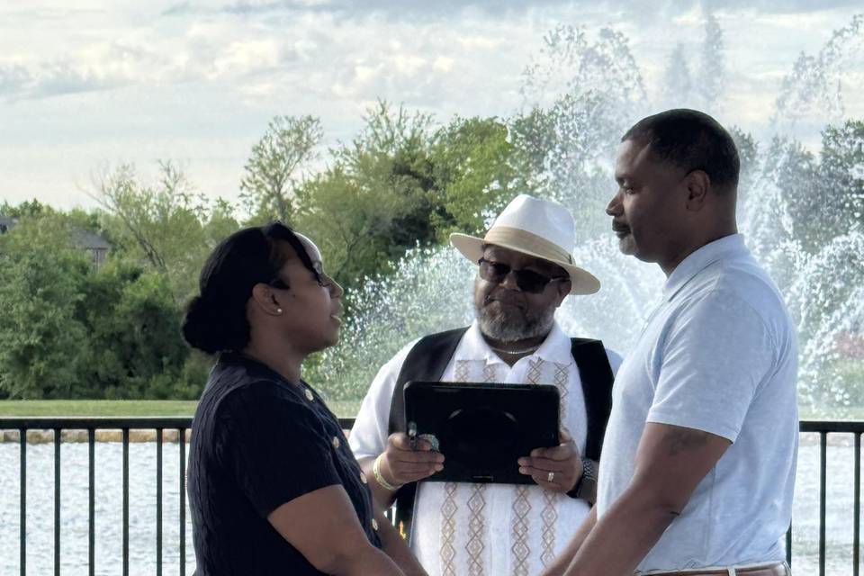 Wedding in the park