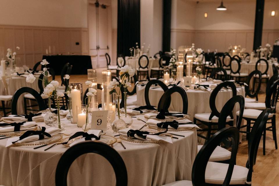 Reception inside Barnett Hall