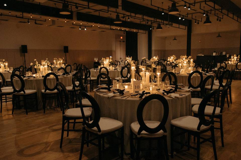 Reception inside Barnett Hall