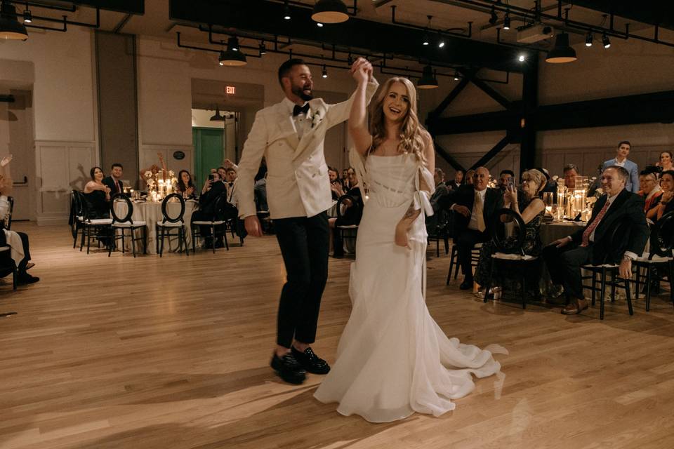 Reception inside Barnett Hall