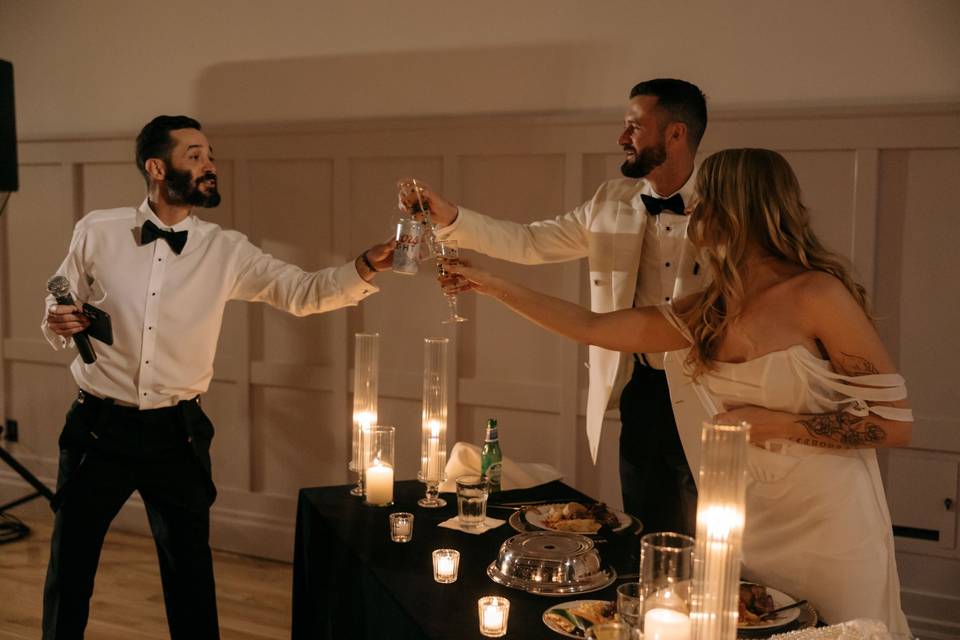 Reception inside Barnett Hall