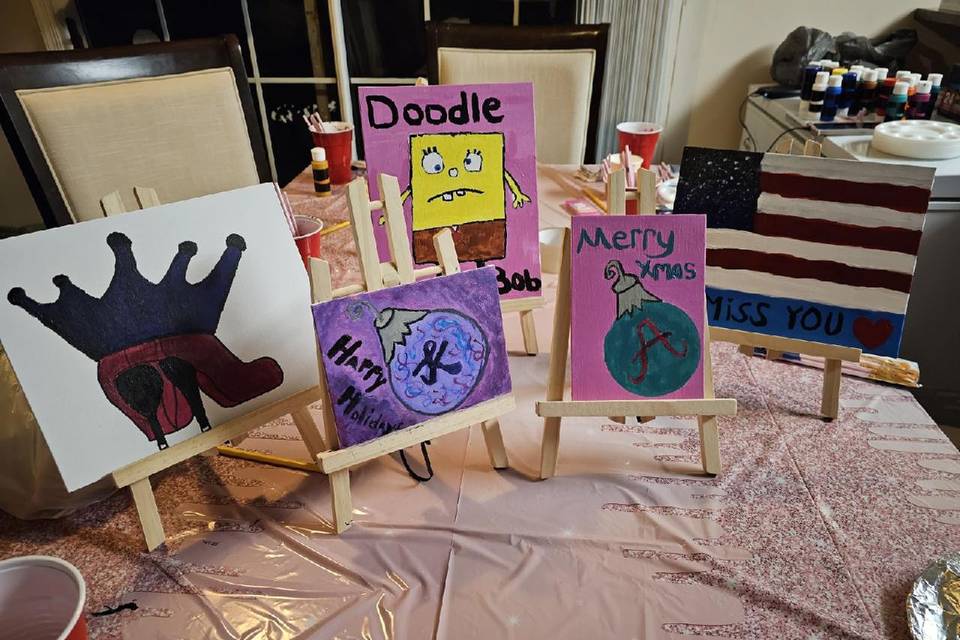 Paint n Sip Dolly Party