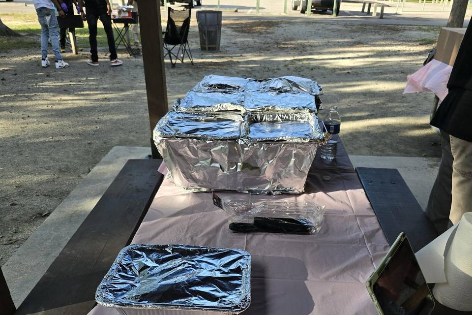 Baby shower food table