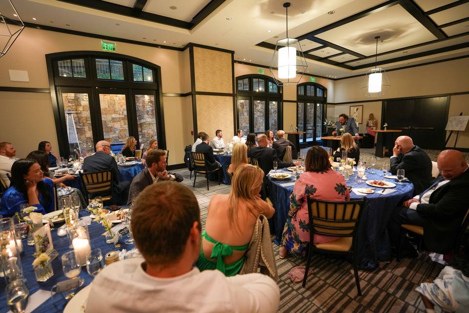 Set table at Four Seasons Vail