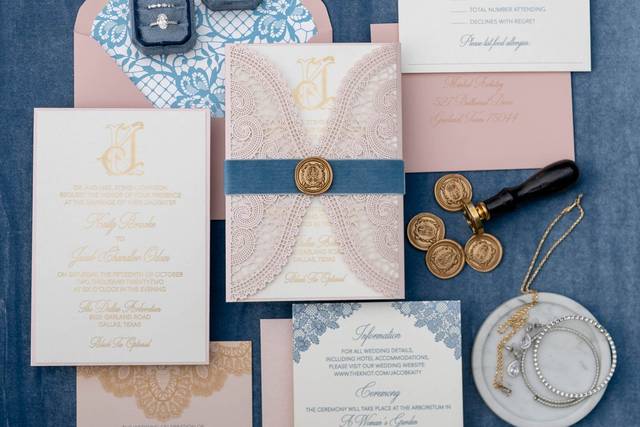 Blush and Dusty Blue