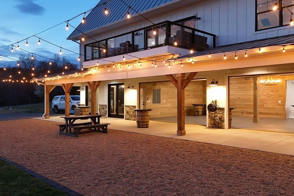 Outside reception area