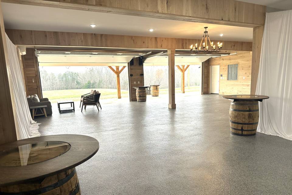 Reception inside area