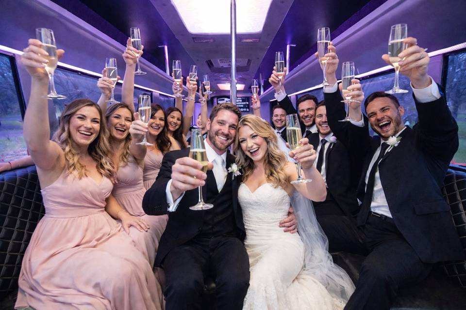 Party Bus Wedding Party
