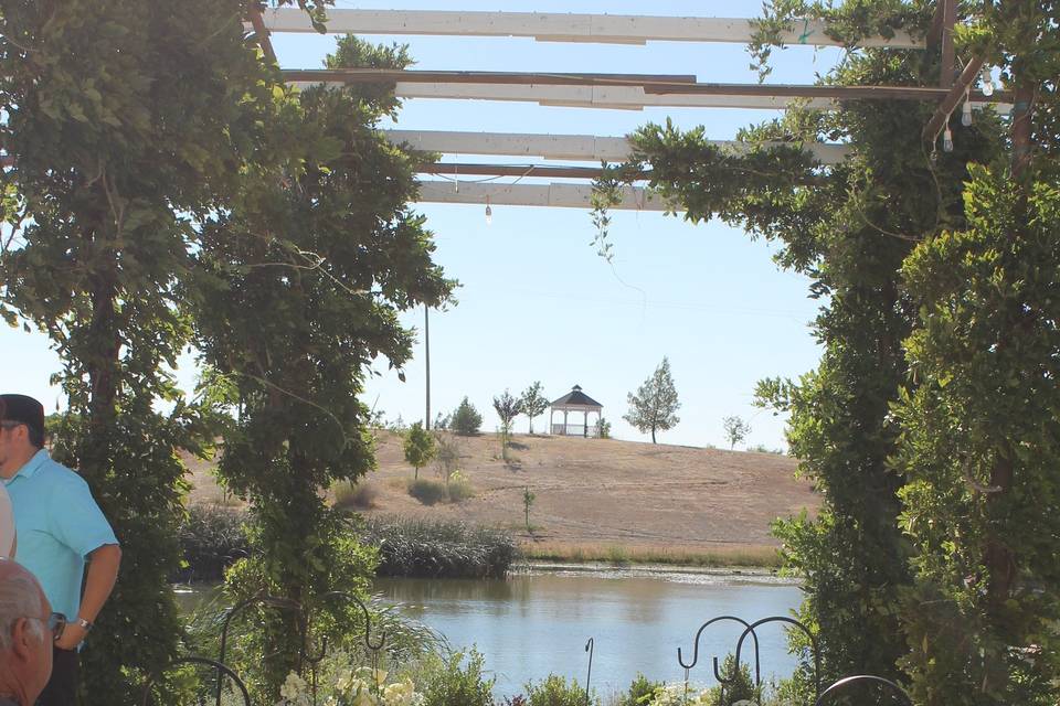 Wedding ceremony area