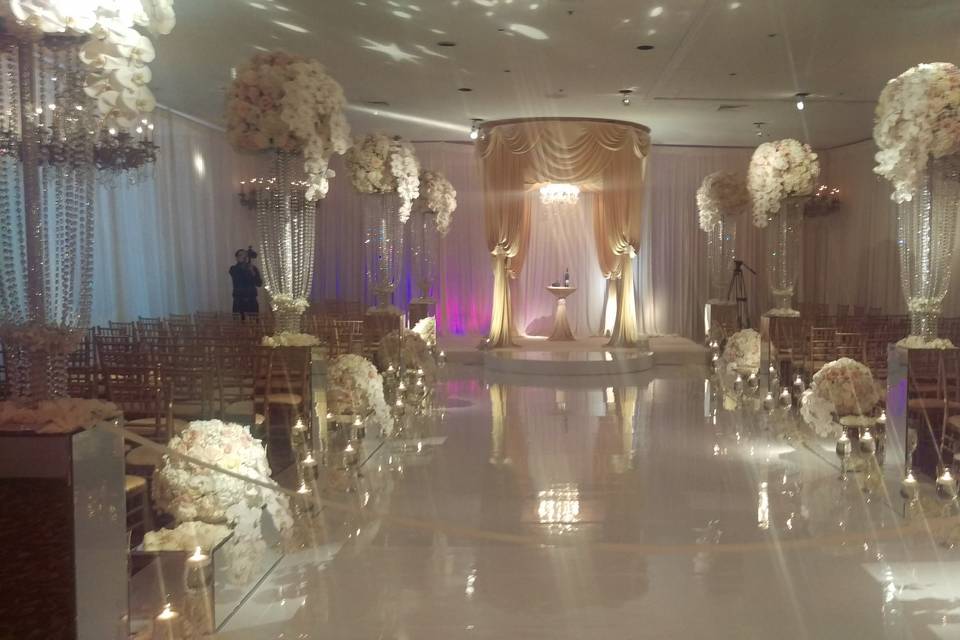 Wedding ceremony area