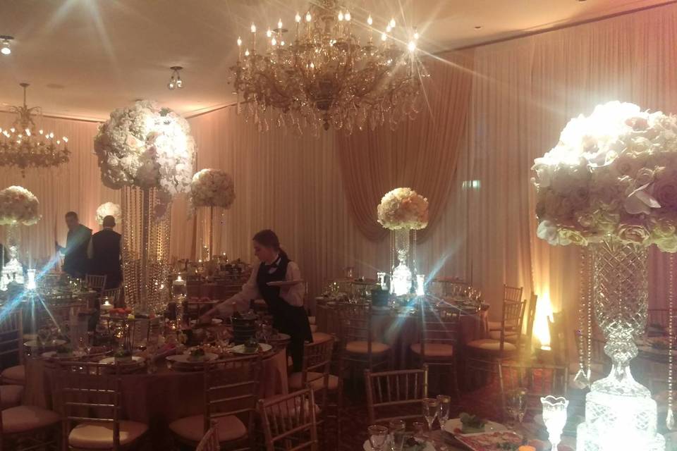 Wedding reception area