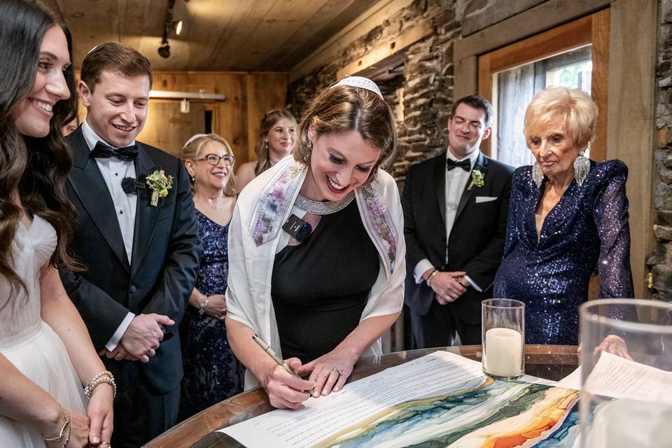 Ketubah Signing
