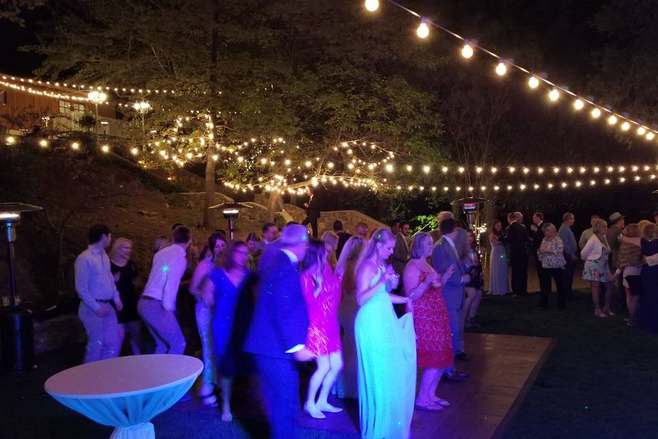 A full dance floor in Mission beach