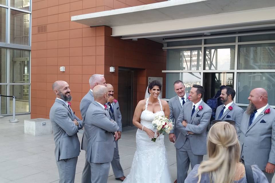 Our Lovely Bride and the Groomsmen