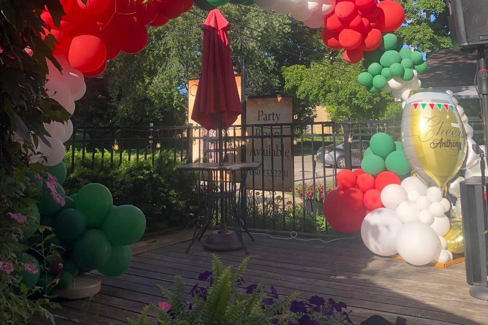 Engagement Party Balloon Arch