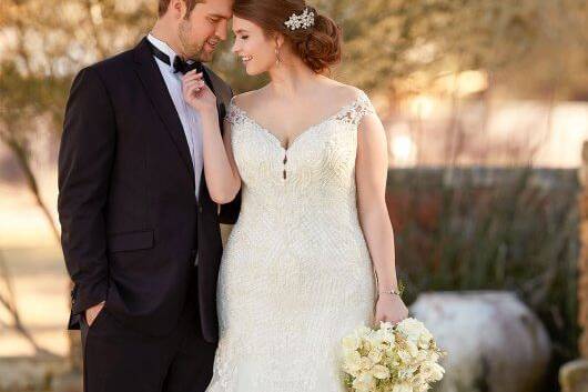 Beaded wedding dress