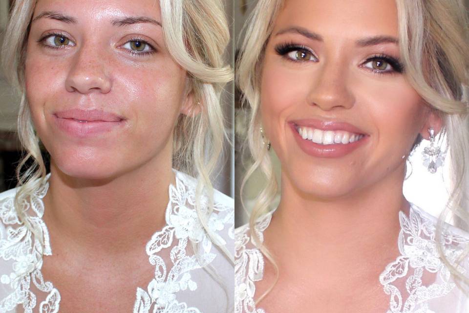 Claire -Before & After Bridal
