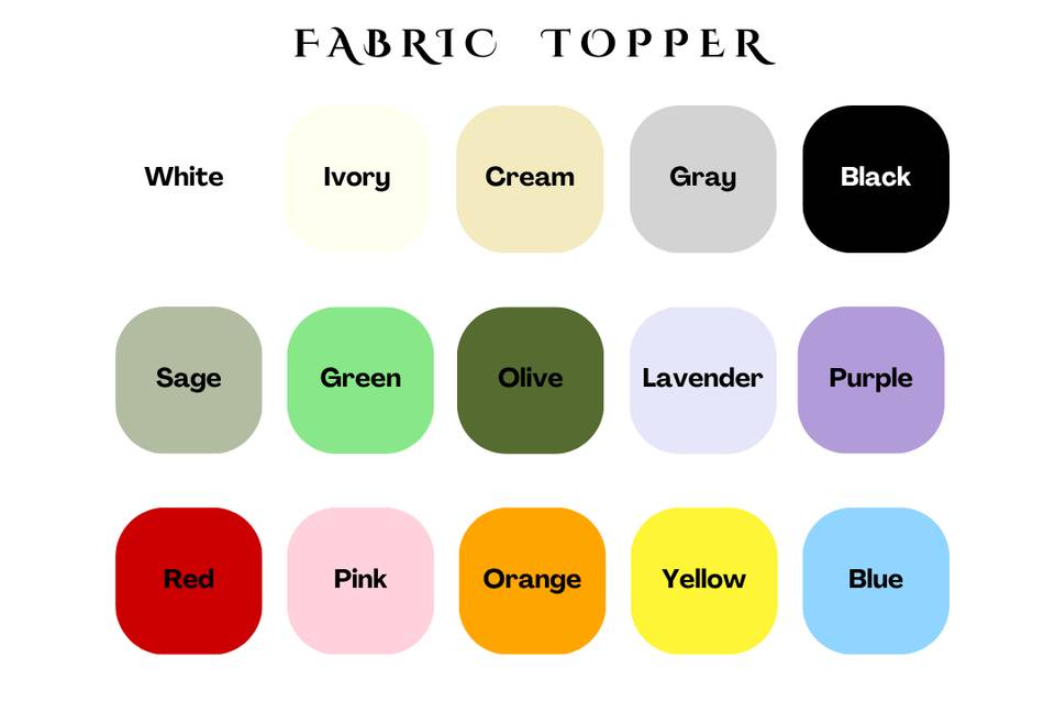 Fabric Topper