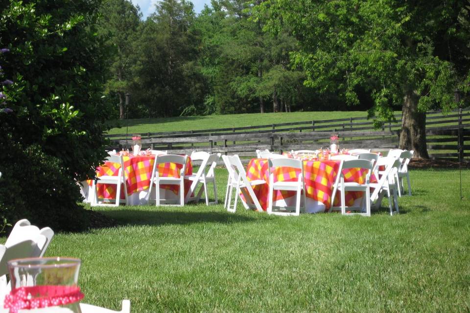 Outdoor reception