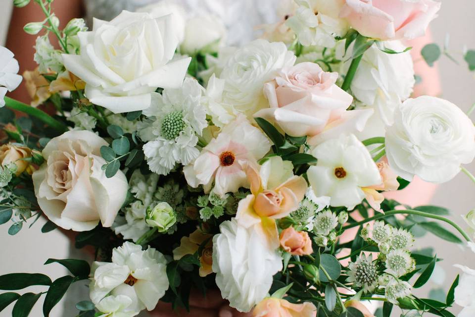Delicate bridal bouquet