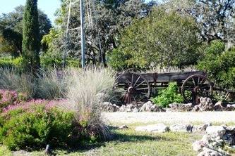 Garden area and photo ops at Merryvale.