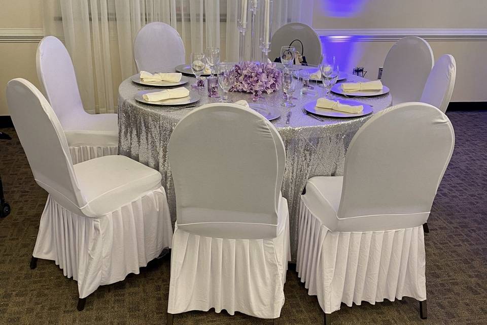 October wedding reception
