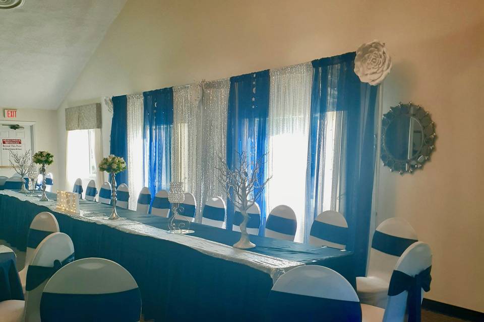 Quinceanera head table