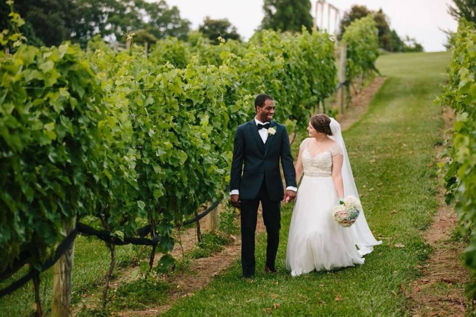Couple in the vines