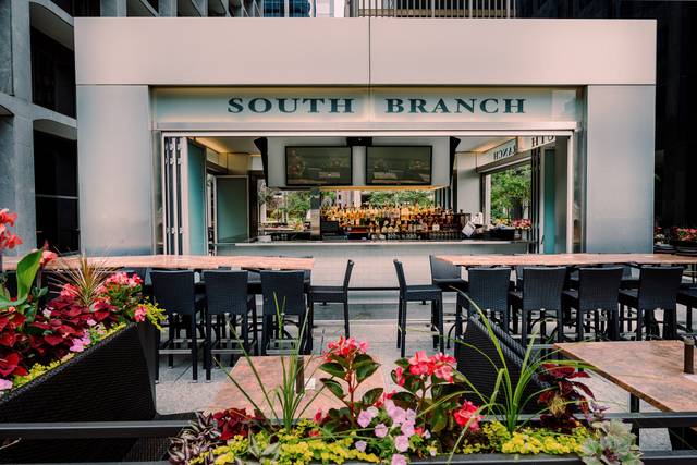 Outdoor patio bar
