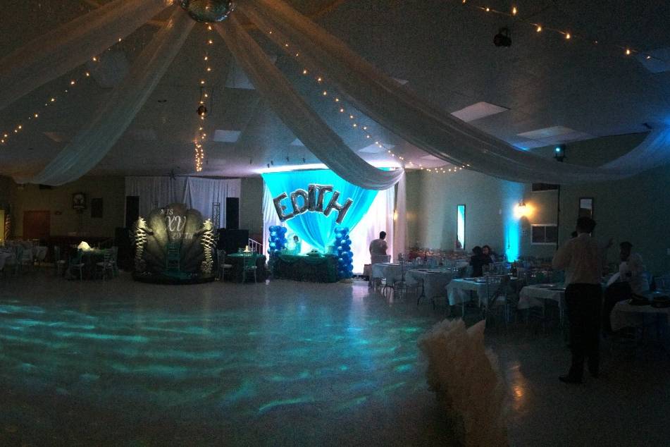 A sweeping view of the dance floor