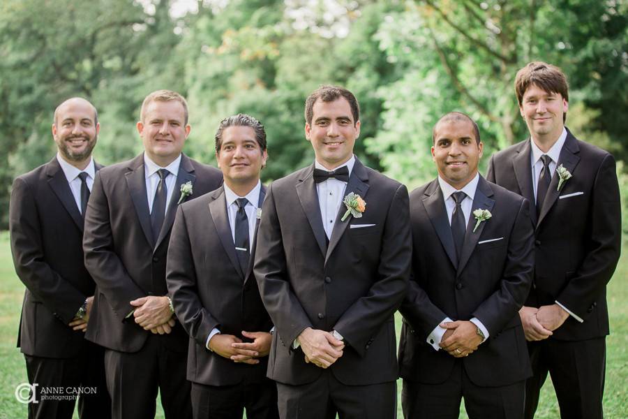 Groom and his groomsmen